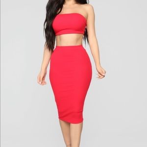 Fashion nova Chasing Thrills Skirt Set